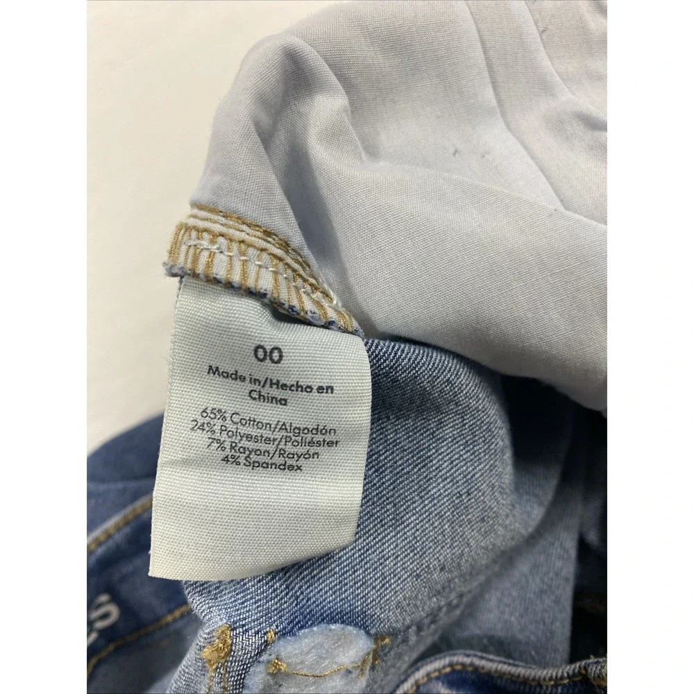 No Boundaries Jeans Size 0, Blue Wide‎ Leg Cargo - Picture 10 of 13